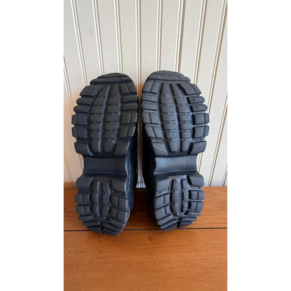 Niluber High Rise Black Chunky Sneaker Women's Size 9‎ Lightweight Non-Slip